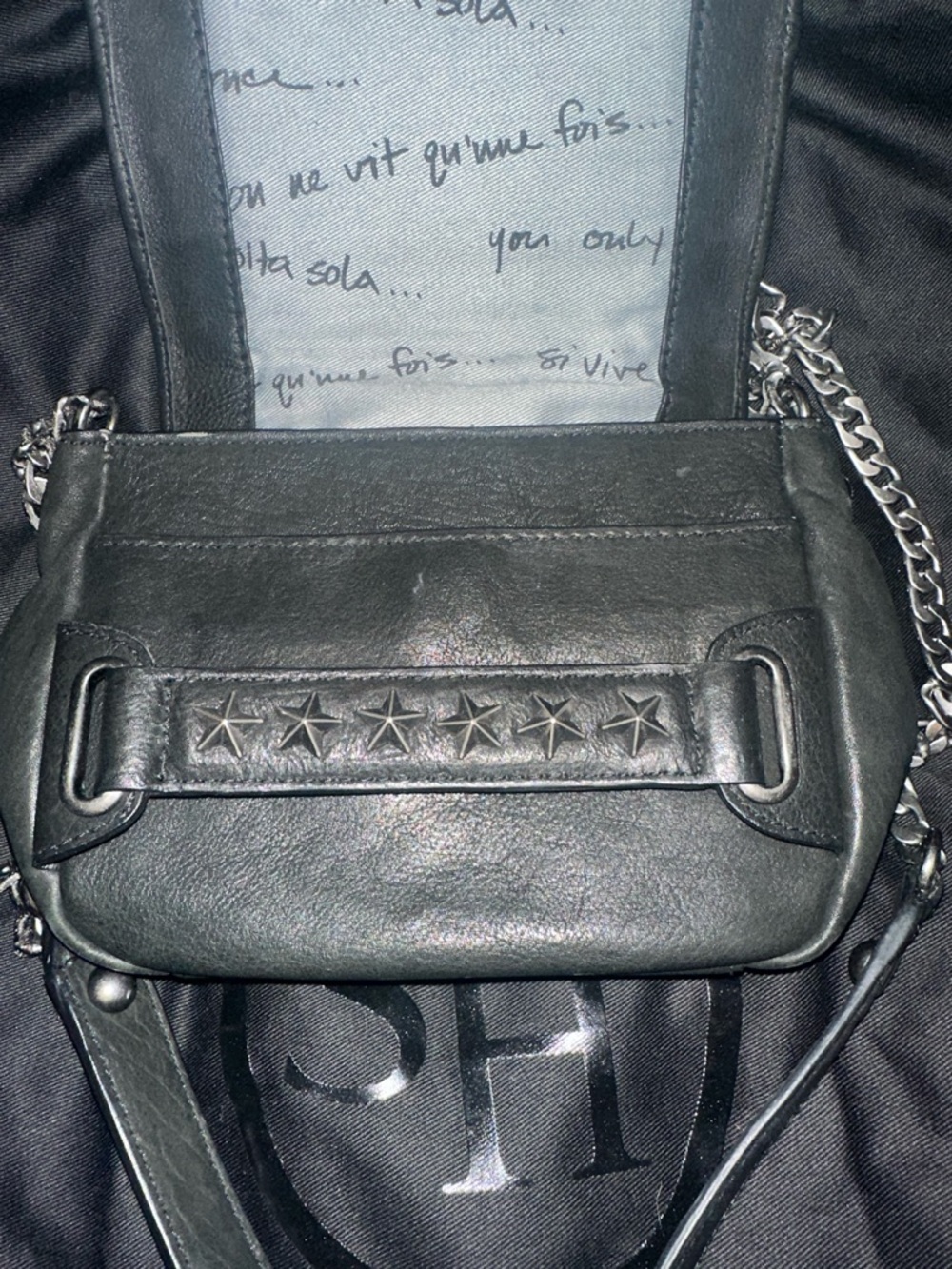 ASH STUDDED LEATHER CROSSBODY BAG - Picture 6 of 16